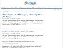 Tablet Screenshot of jobtrails.com